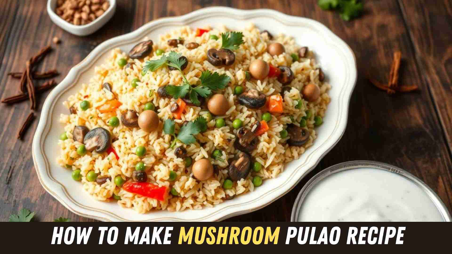 Easy Mushroom Pulao Recipe Make It at Home